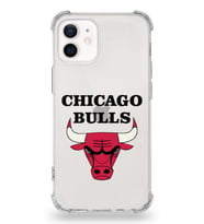 Apple iPhone 12 Mini Uyumlu Darbe Emici Antişok  Kapak Chicago Bulls Tasarımlı Şeffaf Silikon Kılıf