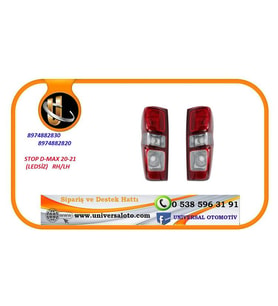 STOP D-MAX 20-21 RH (LEDSİZ)