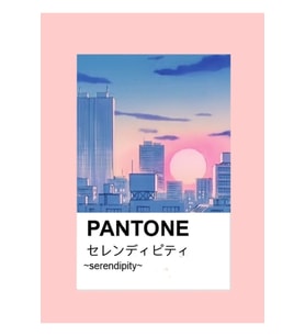 Pantone Estetik Anime Şehir Boyası Tablo Ahşap Poster Dekoratif Kod737