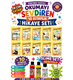 1. Sınıf Öğretmen Tavsiyeli Okumayı Sevdiren 16 Sayfa 10 Kitaplık Hikaye Seti -2(Slime Set Hediyeli)