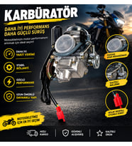 125 cc Scooter Karbüratör - Tüm 125cc Çin & Yerli Scooter Modellere Uyumlu Arasmto