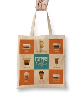 Types of Coffee Bez Çanta Uzun Saplı