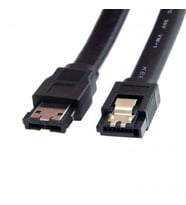 eSATA II Sata 7PIN 3 Gbps Esata to Sata e-sata sata kablo 50cm (Siyah)