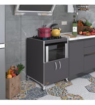 Kenzlife ocak dolabı bade gri 85*60*57 mutfak modül mini fırın  ankastre ocak için (Karışık)