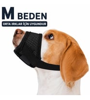 Valkyrie M Beden Köpek Ağızlığı Fileli Nefes Alabilen Ayarlanabilir Cırtlı Güvenli Köpek Ağızlığı