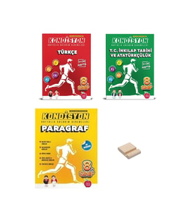 LGS 8. Sınıf Kondisyon Denemeleri Türkçe İnkılap ve Paragraf 3lü Set