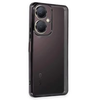 Newface Vivo Y27 Kılıf Razer Lensli Silikon - Siyah