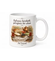 Memleket Sofrası Fotoğraflı Baskılı Kupa Bardak Özel Tasarım Hediye
