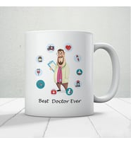 14 Mart Tıp Bayramı Best Doctor Ever Baskılı Kupa Bardak