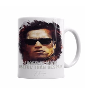 Anger Is More Useful Than Despair The TERMINATORAnger Is More Useful Than Despair The TERMINATOR Kupa Bardak Porselen