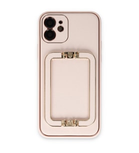 Apple İphone 12 Kılıf Coco Elit Kapak - Pudra