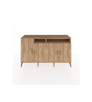 Kronos Konsol 6 Raflı 4 Kapaklı 176x59x99 Çam-Çam