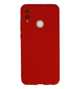 Newface Huawei P Smart 2019 Kılıf Nano içi Kadife Silikon - Kırmızı