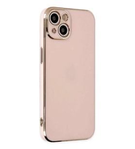 iPhone 14 Kılıf Volet Silikon - Pembe