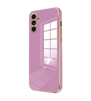 Samsung Galaxy A15 4g Kılıf Volet Silikon - Mor