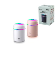 KLASİK 300ML H2O MİNİ USB ŞARJ- IŞIKLI HAVA NEMLENDİRİCİ - BUHAR MAKİNE - KOKU GİDERİCİ HERHANGİ BİR RENK GÖNDERİLİR (5668)