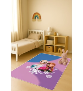 Modern Dijital Baskı Kaymaz Taban Çocuk ve Genç Odası Halısı H0969