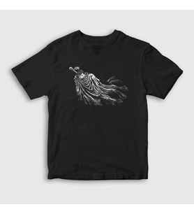 Presmono Unisex Çocuk Siyah Cape Anime Berserk T-Shirt 125878tt