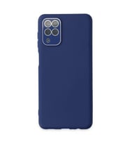 Samsung Galaxy A22 Kılıf Lansman Glass Kapak - Sky Blue