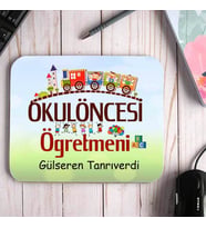 Okul Öncesi Öğretmenine İsimli Mouse Pad (STD)