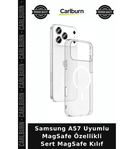 Samsung A57 Uyumlu MagSafe Özellikli Sert MagSafe Kılıf Mobil Kapak Aksesuar Çeşidi