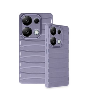 Xiaomi Redmi Note 13 Pro 4g Kılıf Bibercas Silikon Kapak - Lila