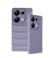 Xiaomi Redmi Note 13 Pro 4g Kılıf Bibercas Silikon Kapak - Lila