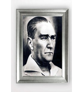 Gümüş Çerçeveli Atatürk Tablo cv638