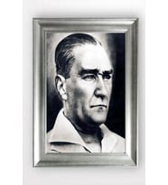 Gümüş Çerçeveli Atatürk Tablo cv638