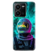 Vivo Y35 Kılıf Resimli Desenli Silikon Platinium Series Space 1814