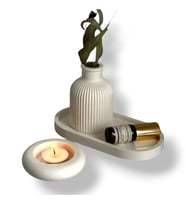 Dekoratif vazo, Tealight Mumluk, Tepsi set