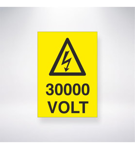 30000 Volt 21x28 Arkası Yapışkanlı Levha