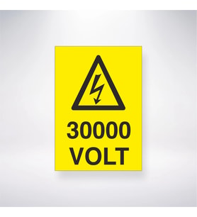 30000 Volt 21x28 Arkası Yapışkanlı Levha