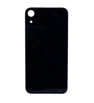 Apple iPhone XR Uyumlu, Logolu Arka Pil Batarya Kapağı. LENS HARİÇ (Siyah)