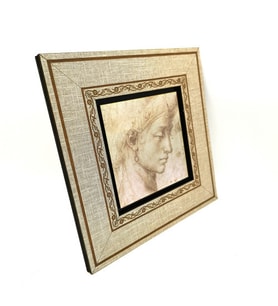 Baş Etüdü (Leonardo Da Vinci) Baskılı MDF Tablo