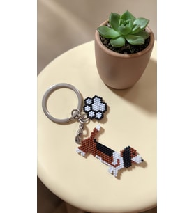 Miyuki Boncuk El Yapımı Köpek ve Pati Anahtarlık/Çanta Süsü 3