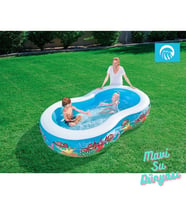 Havuz Oval Desenli 262 Cm x 157 Cm - Mavi Su Dünyası