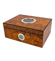 Lubinski Masif Sedir Camlı Humidor Puro Kutusu 50s LB-011
