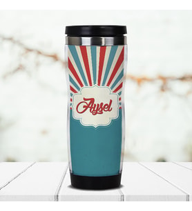 Retro Tasarımlı İsme Özel Termos Mug