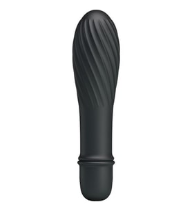 OdinsShop 12,3 cm Güçlü Titreşimli Özel Kıvrımlı Teknolojik Vibratör Siyah