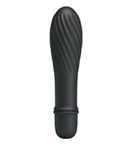 OdinsShop 12,3 cm Güçlü Titreşimli Özel Kıvrımlı Teknolojik Vibratör Siyah