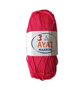 Angel Çanta Aksesuar 100 Gram Polyester Makrome No:3 Kırmızı