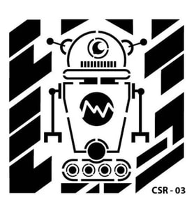 CADENCE CSR-03 STENCİL ŞABLON 15x15 - SEVİMLİ ROBOT