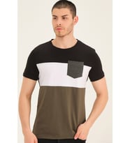T8592 DEWBERRY ERKEK T-SHIRT-SİYAH