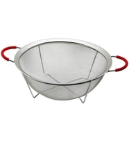 28CM TEL SEPET METAL SÜZGEÇ SİLİKON KILIFLI KULP METAL ÇERÇEVE - AYAK