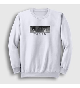 Presmono Unisex Beyaz Levi Ackerman Anime Attack On Titan Sweatshirt 351118tt (Beyaz)