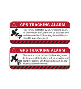 4 adet Gps Tracing Takip Etiketi Uyarı Yapıştırması 10cm  md6