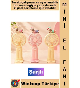 #Vantilatör Mini Gündelik Çanta Boy Seyahat Tipi Kompakt Taşınabilir Hafif Sessiz Çalışma Ev Ofis Ya