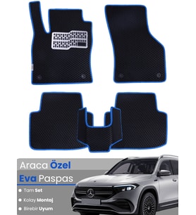 Mercedes Benz EQB (2021-2025) Uyumlu EVA Paspas Tam Set–Araca Özel Tasarım,Su Geçirmez,Kolay Montaj