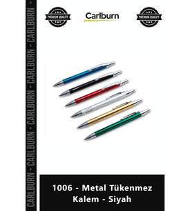 Özel Üretim Promosyon Lüks Logo Baskılı Kurumsal Hediye Kaliteli 1006 Metal Tükenmez Kalem Siyah